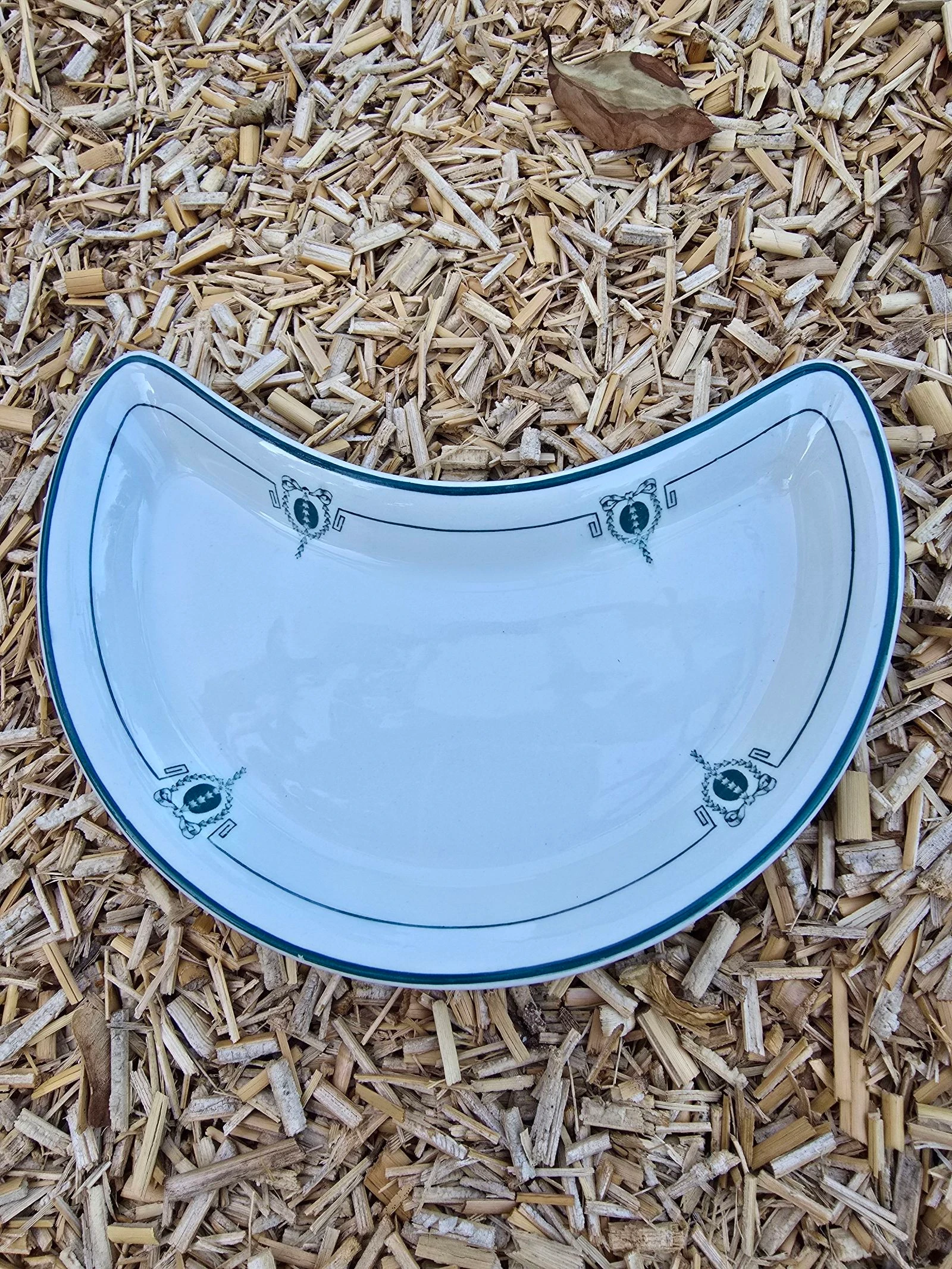 English Faience Crescent Salad Plates – photo 6